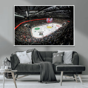 Vaudoise Lausanne Ice Hockey Arena Stadium Wall Art Canvas,