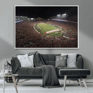 Wisconsin Badgers Football Team Print - Madison Camp Randall