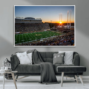 Demon Deacons Football Team Print Canvas- Winston-Salem