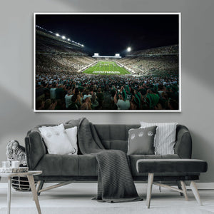 Framed Michigan State Spartans Football Team Print - East