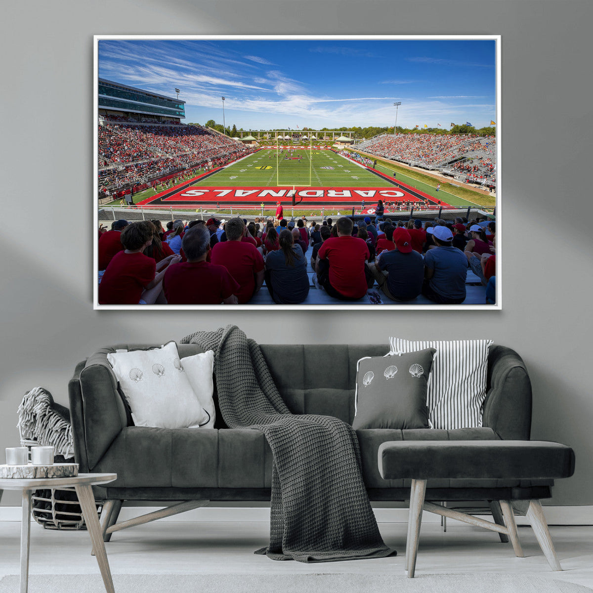 Ball State Cardinals Football Team Print - Muncie Scheumann