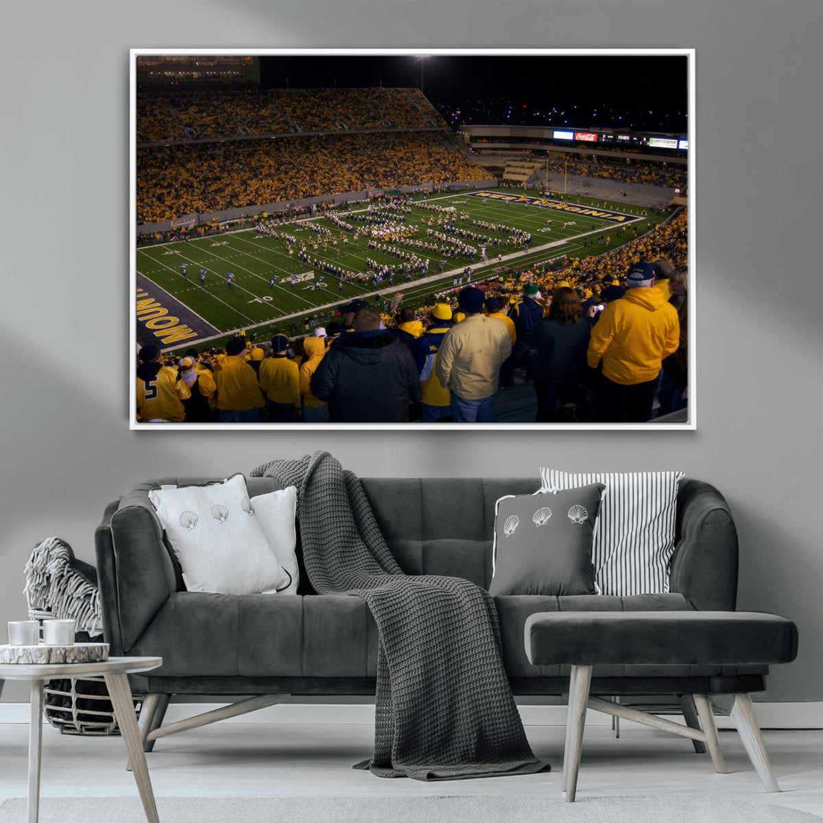 West Virginia Uni Mountaineers Football Team Print - Milan