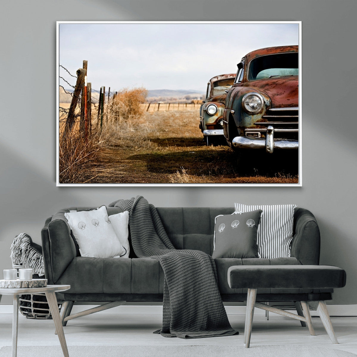 Classic Cars Vintage Wall Art Canvas Print