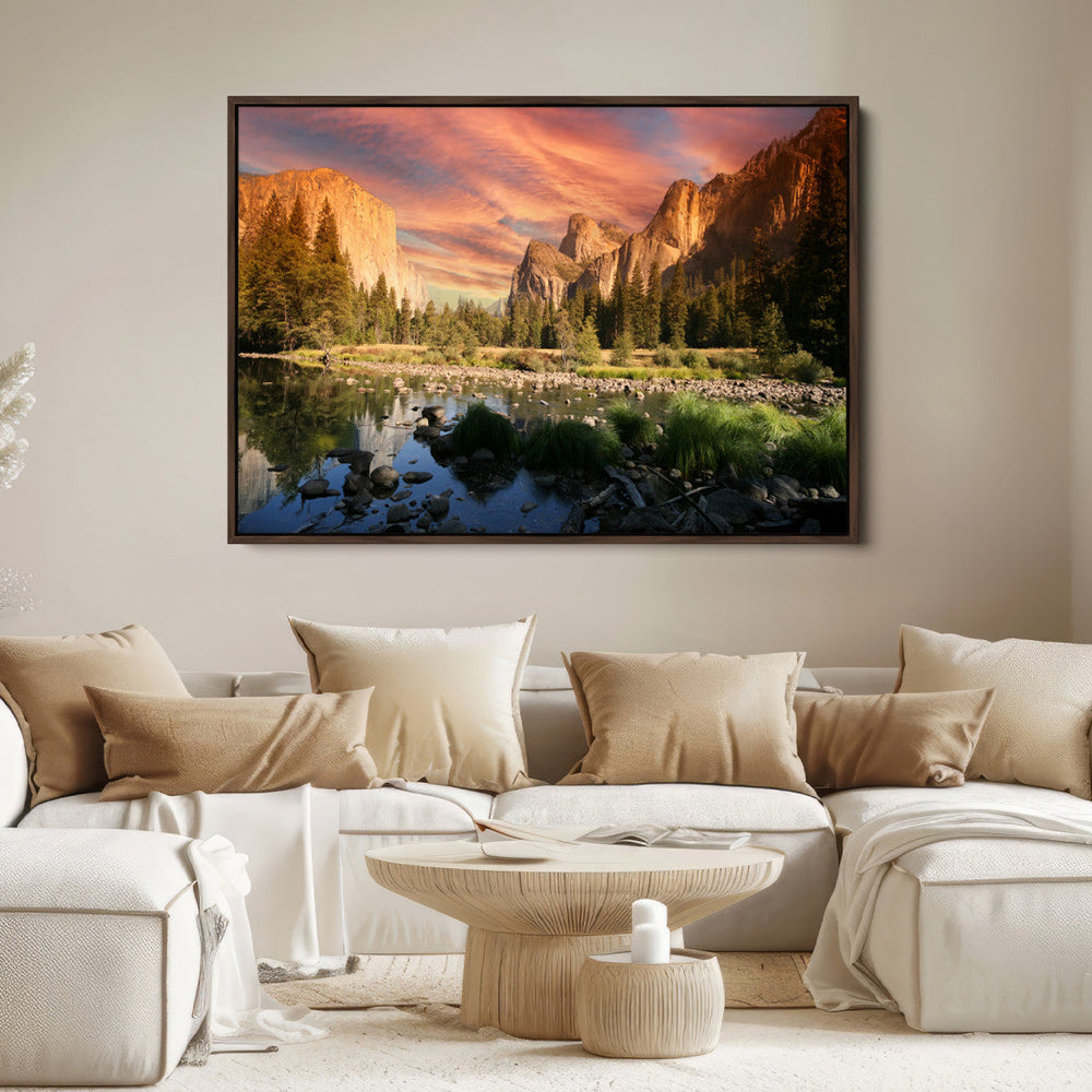 Yosemite Valley Wall Art Canvas Print – El Capitan Sunset