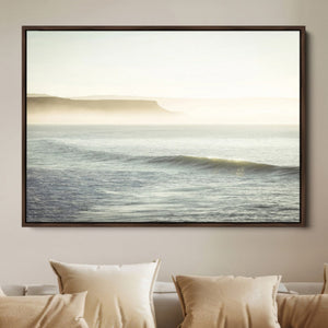 Coastal Cliffs Wall Art Canvas Print – Misty Ocean Seascape