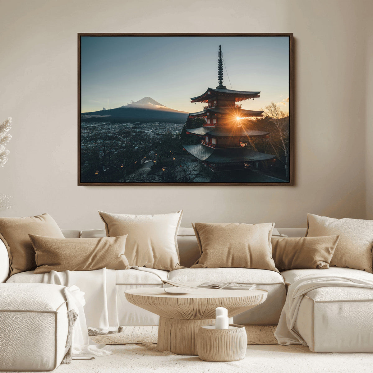 Mount Fuji Wall Art Canvas Print – Framed Japan Travel Art