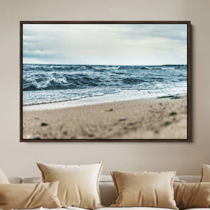 Ocean Wall Art Canvas Print – Moody Coastal Seascape Scene