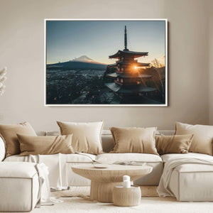 Mount Fuji Wall Art Canvas Print – Framed Japan Travel Art
