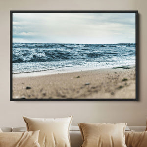 Ocean Wall Art Canvas Print – Moody Coastal Seascape Scene