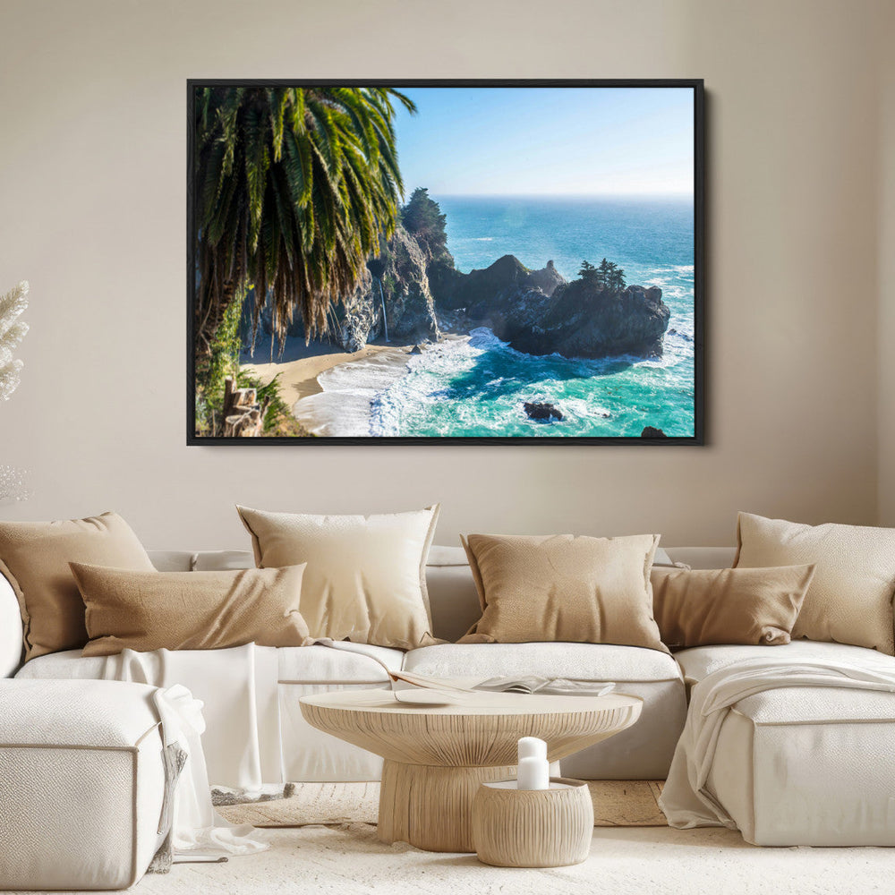 Big Sur Wall Art Canvas Print – Framed California Coastline