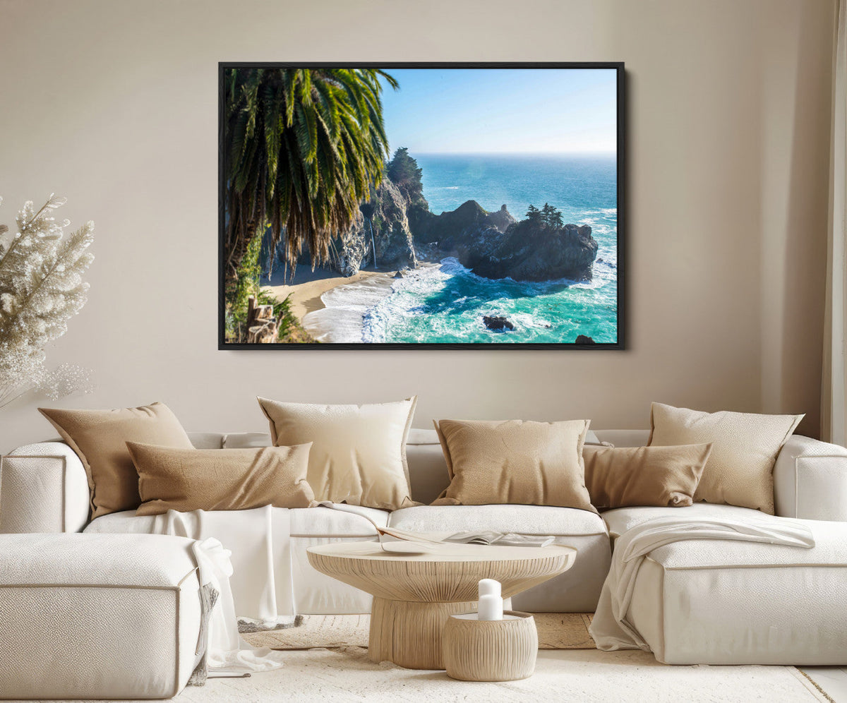 Big Sur Wall Art Canvas Print – Framed California Coastline