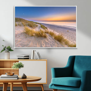 Sunrise On The Beach Wall Art Canvas Print