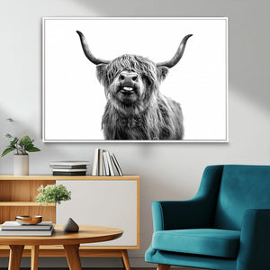 Fanny Scottish Highland Cow Cattle Art Print Farmhouse Wall