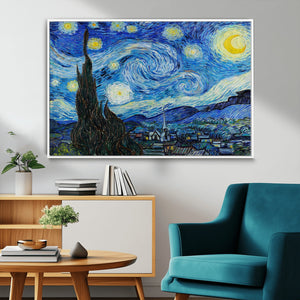 Vincent Van Gogh The Starry Night Abstract Wall Art Canvas