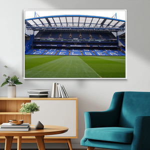 Chelsea FC Soccer Team Print - Stamford Bridge Stadium Wall