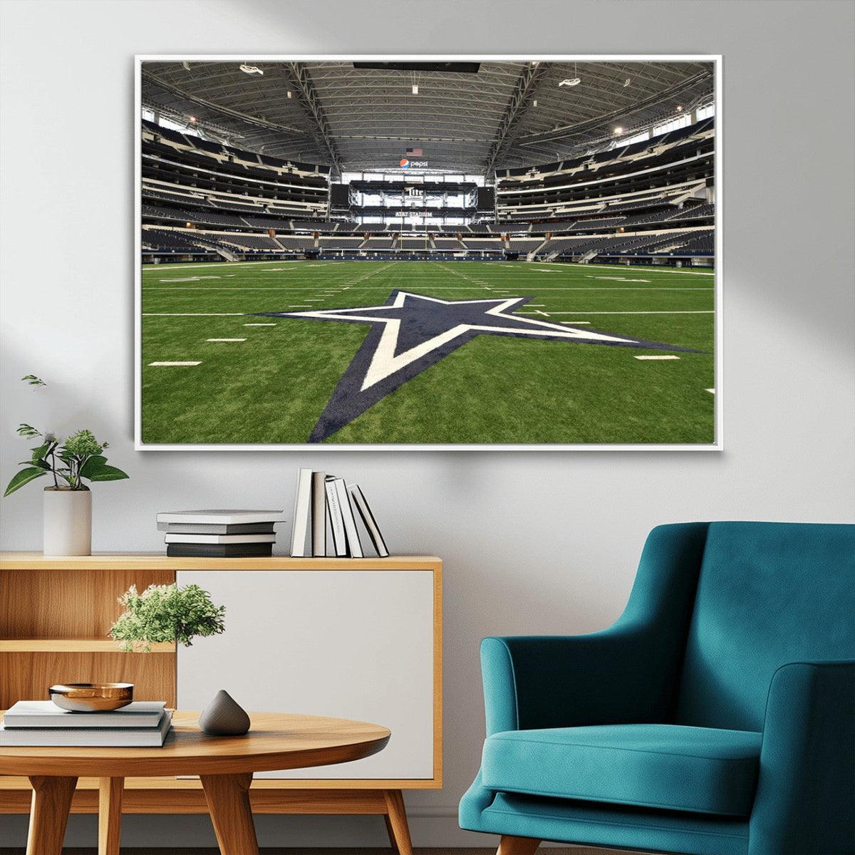 Dallas Cowboys Football Team Print - Arlington AT&T Stadium