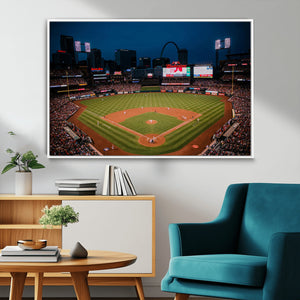 St. Louis Cardinals Baseball Team Print - Busch Stadium Wall