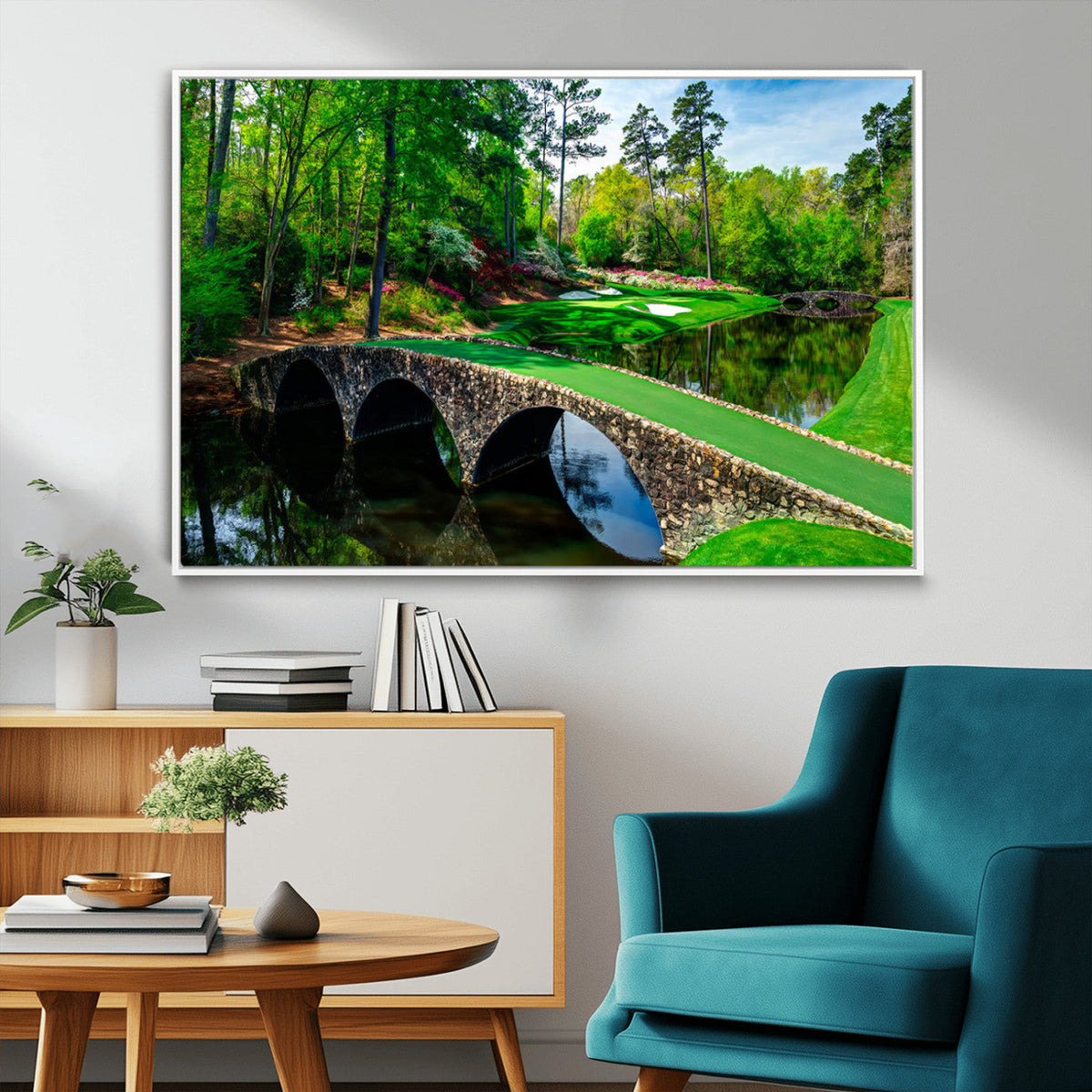 Augusta National Golf Club Wall Art - Panoramic Bridge &