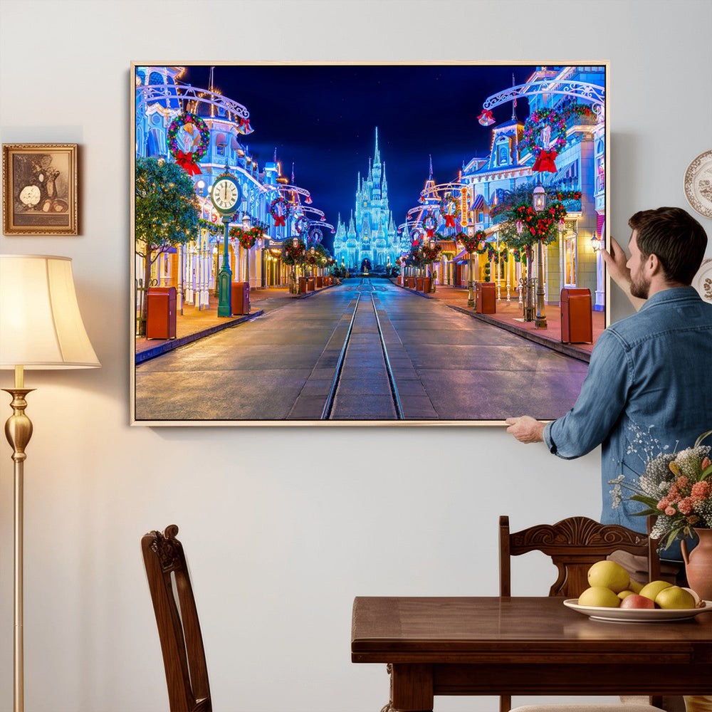 Disney Wall Art | Castle Large Wall Art Disney Magic Kingdom