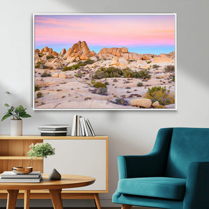 Vibrant Sunset Sky Wall Art Canvas Print – Framed Joshua