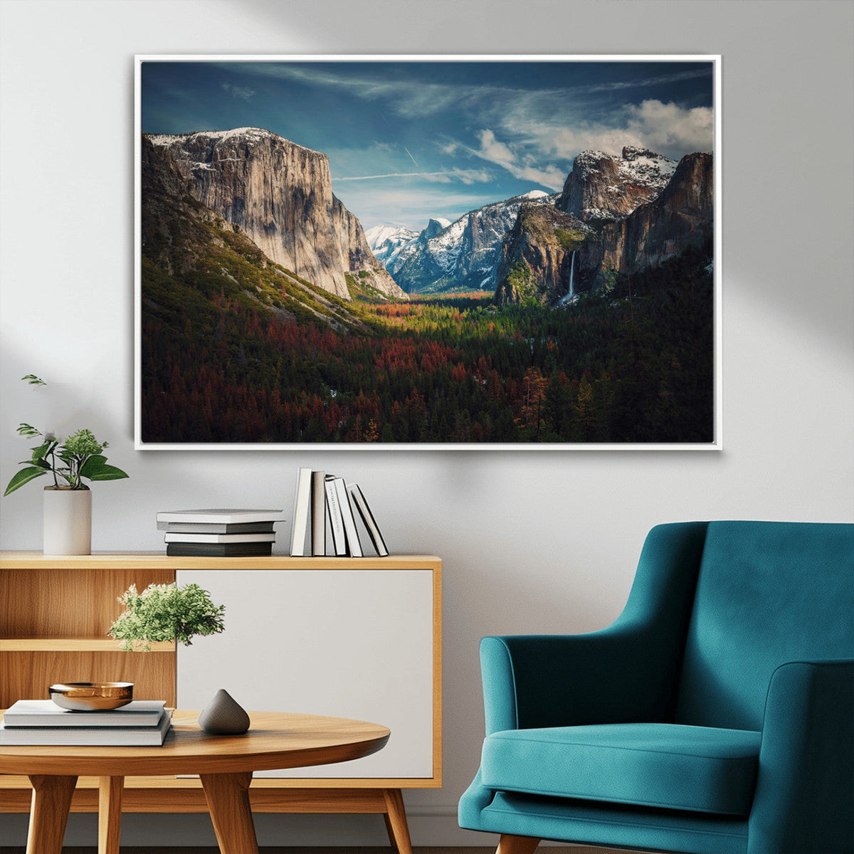 Yosemite National Wall Art Canvas Print – Framed Mountain