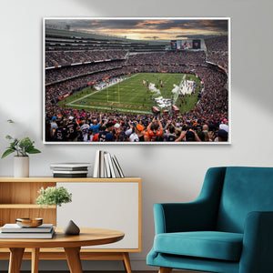 Chicago Bears Soldiers Field Wall Art Canvas Print – Framed
