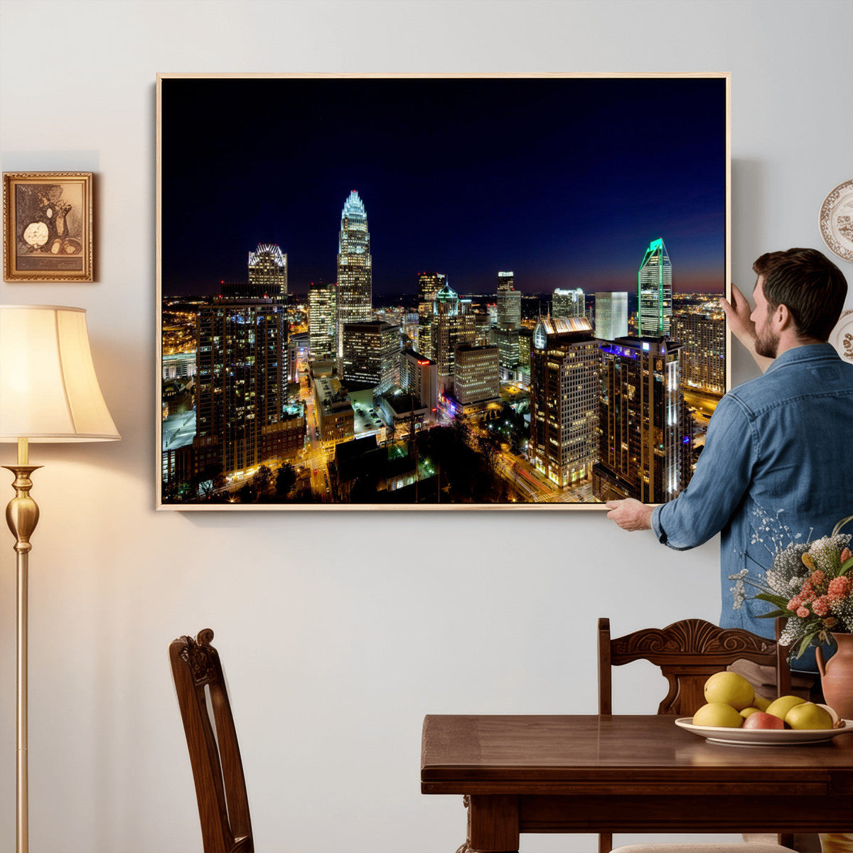 Atlanta Skyline Wall Art Canvas Print – Modern Cityscape