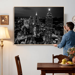 Atlanta Skyline Wall Art Canvas Print, Atlanta Downtown