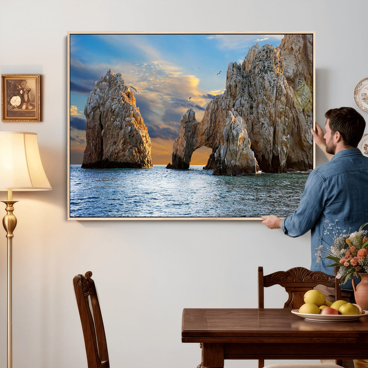 The Arch Cabo San Lucas Ocean Arch Wall Art Canvas Print,