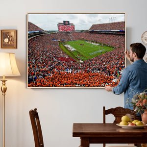 Auburn Stadium Wall Art Canvas Print, Jordan Hare Stadium