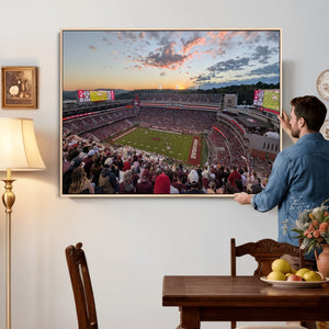 Donald W. Reynolds Razorback Stadium Wall Art Canvas Print –