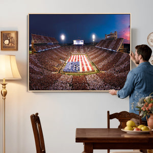 Oklahoma Memorial Stadium Wall Art Canvas Print – Oklahoma