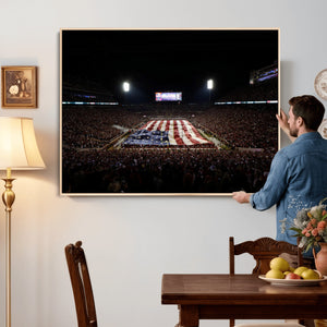 Oklahoma Memorial Stadium Wall Art Canvas Print – Oklahoma