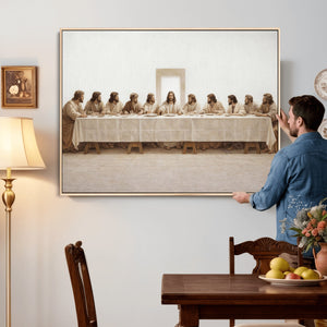 The Last Supper Wall Art Canvas Print, Jesus Christ Biblical