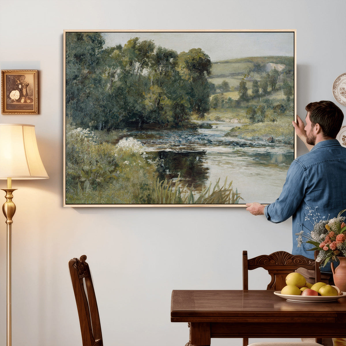 Edward Mitchell Bannister Streamside Wall Art Canvas Print