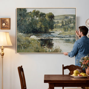Edward Mitchell Bannister Streamside Wall Art Canvas Print