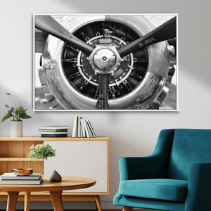 Vintage Airplane Wall Art Canvas Print