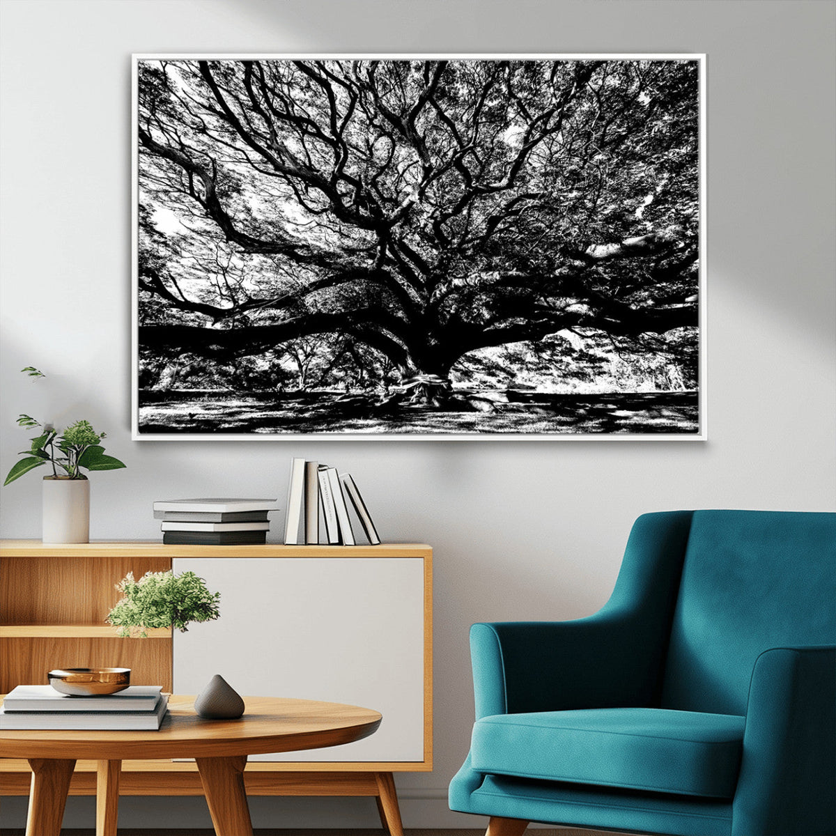 Mighty Angel Oak Wall Art | Angel Oak Tree Art Print