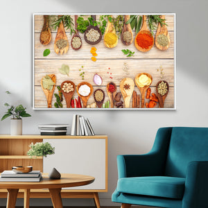 Kitchen Spice on the Table Wall Art, Kitchen Spice Wall Art