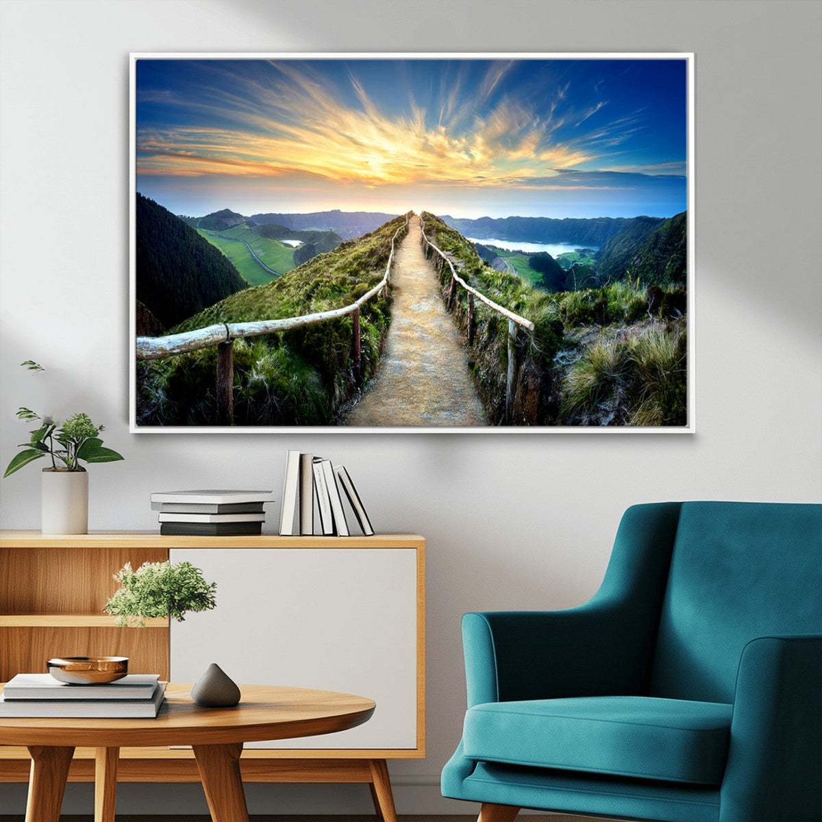 Mountain Landscape Wall Art Canvas Print