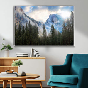 Half Dome Yosemite Calinia Wall Art Canvas Print El Capitan