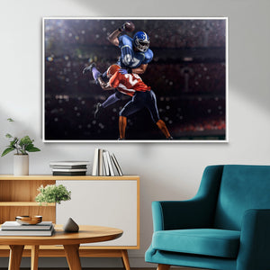 American Football Wall Art Canvas Print, Stadium Sport Wall