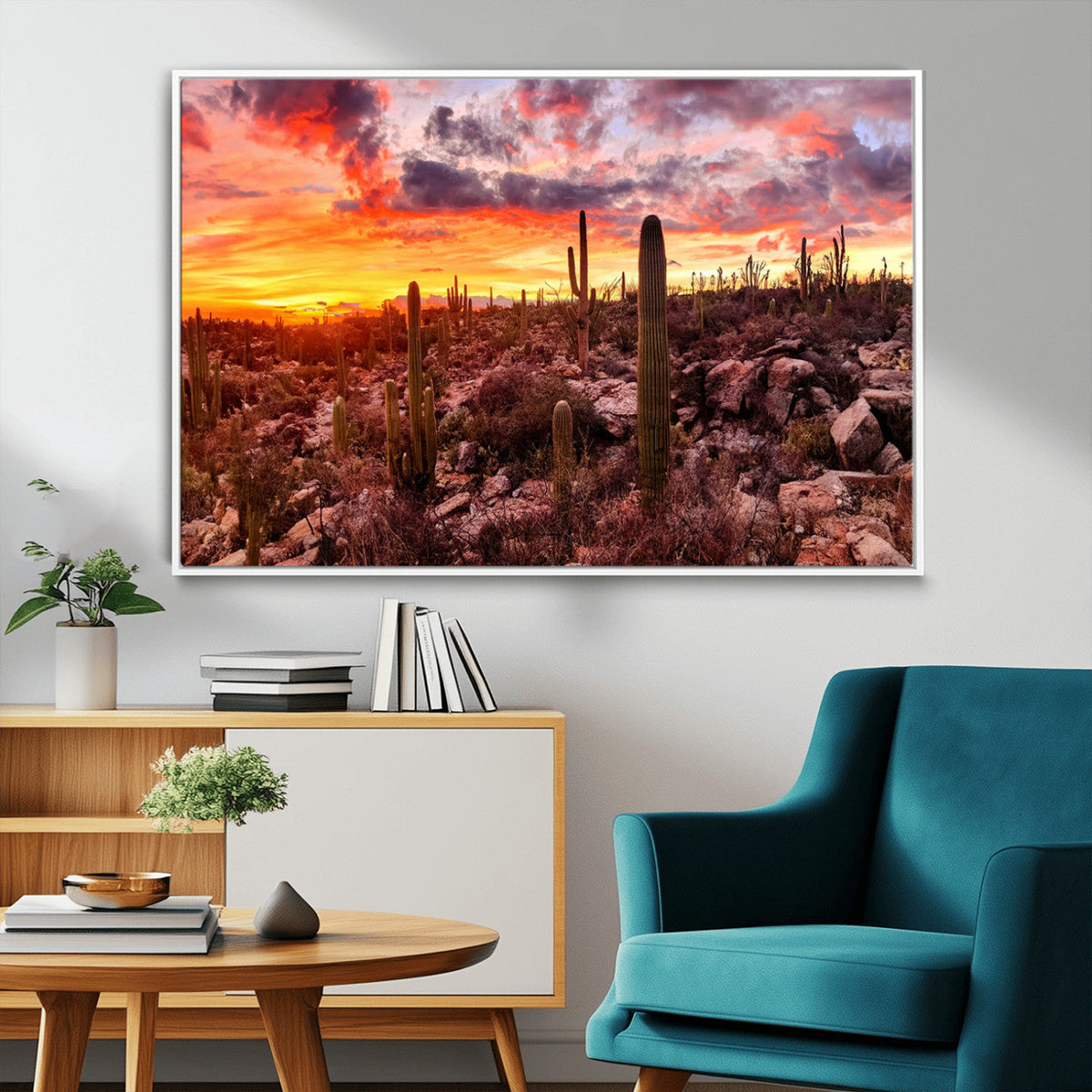 Arizona Desert Print, Western Cowboy Wall Art Print