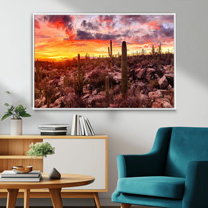 Arizona Desert Print, Western Cowboy Wall Art Print