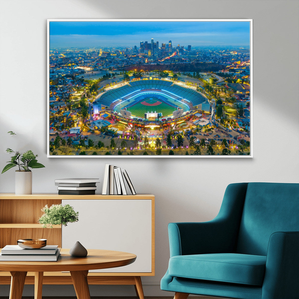 Los Angeles Dodgers Wall Art Canvas, Dodger Stadium Wall Art