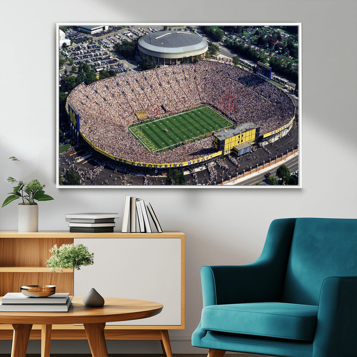 Michigan Wolverines Football Team Print - Ann Arbor Michigan