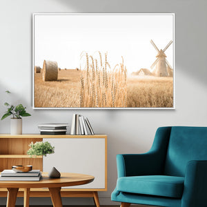 Vintage Farmhouse Triptych Wall Art – Giclée Canvas