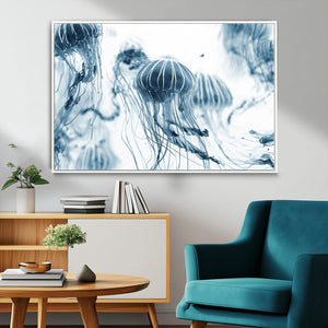 Abstract Jellyfish Canvas Print Wall Art