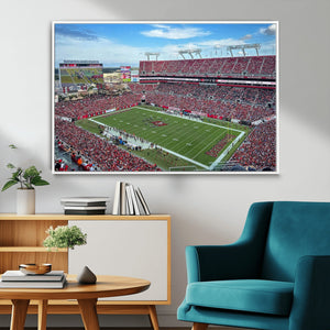 Florida Tampa Raymond James Stadium Wall Art Canvas Print -