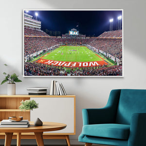 NC State Wolfpack Canvas Print - Raleigh Carter-Finley